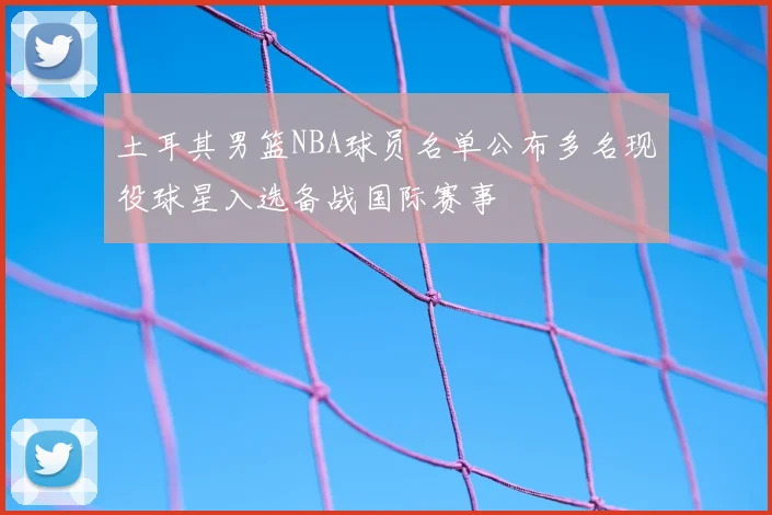 土耳其男篮NBA球员名单公布多名现役球星入选备战国际赛事