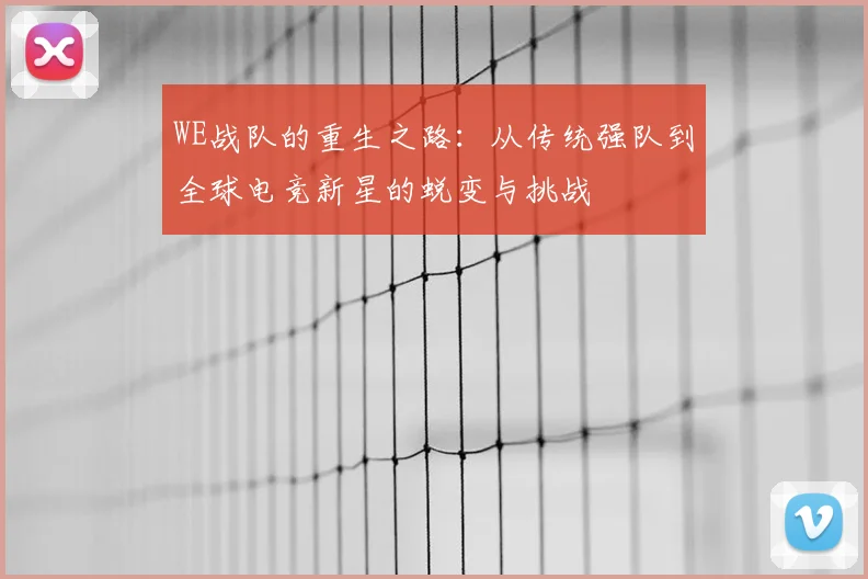 WE战队的重生之路：从传统强队到全球电竞新星的蜕变与挑战